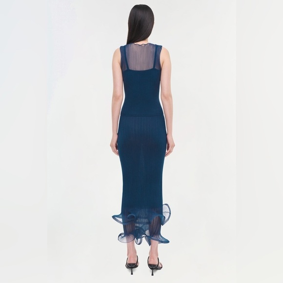 Simkhai Oakley Plisse Tank Color: CELESTIAL - Picture 4 of 9